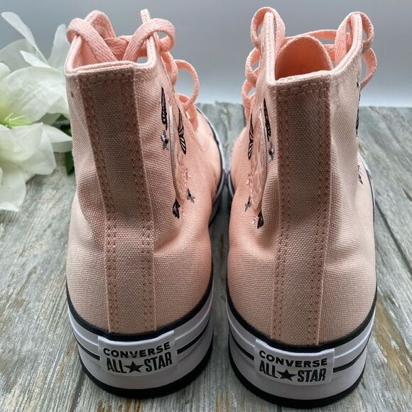 Women’s Converse Chuck Taylor All Star Butterflies Hightop Sneaker Shoes Size 8 - Picture 7 of 10